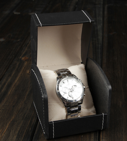 Elegant Watch Box with Flip Lid